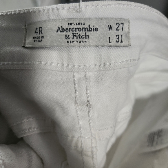 Abercrombie and Fitch women's jeans size 4 white - Picture 8 of 9